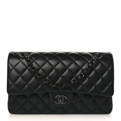 Chanel Lambskin Quilted Medium Double Flap So Black 1 of 8
