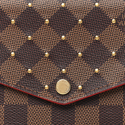 Louis Vuitton Damier Ebene Studded Sarah Wallet NM Cherry 7 of 7