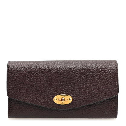 Mulberry Grain Vegetable Tanned Calfskin Darley Wallet Oxblood 1 of 6