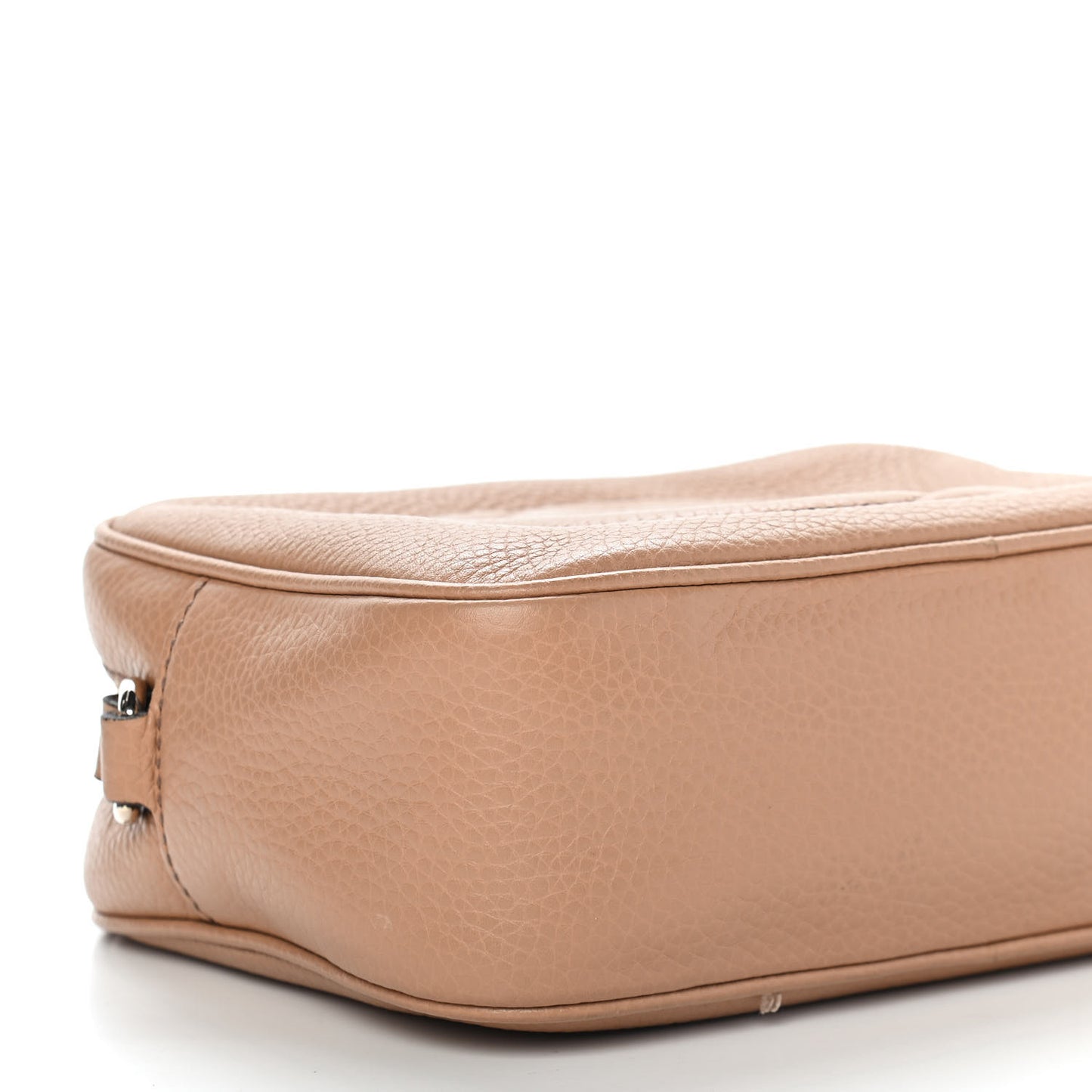 Pebbled Calfskin Small Soho Disco Bag Camelia