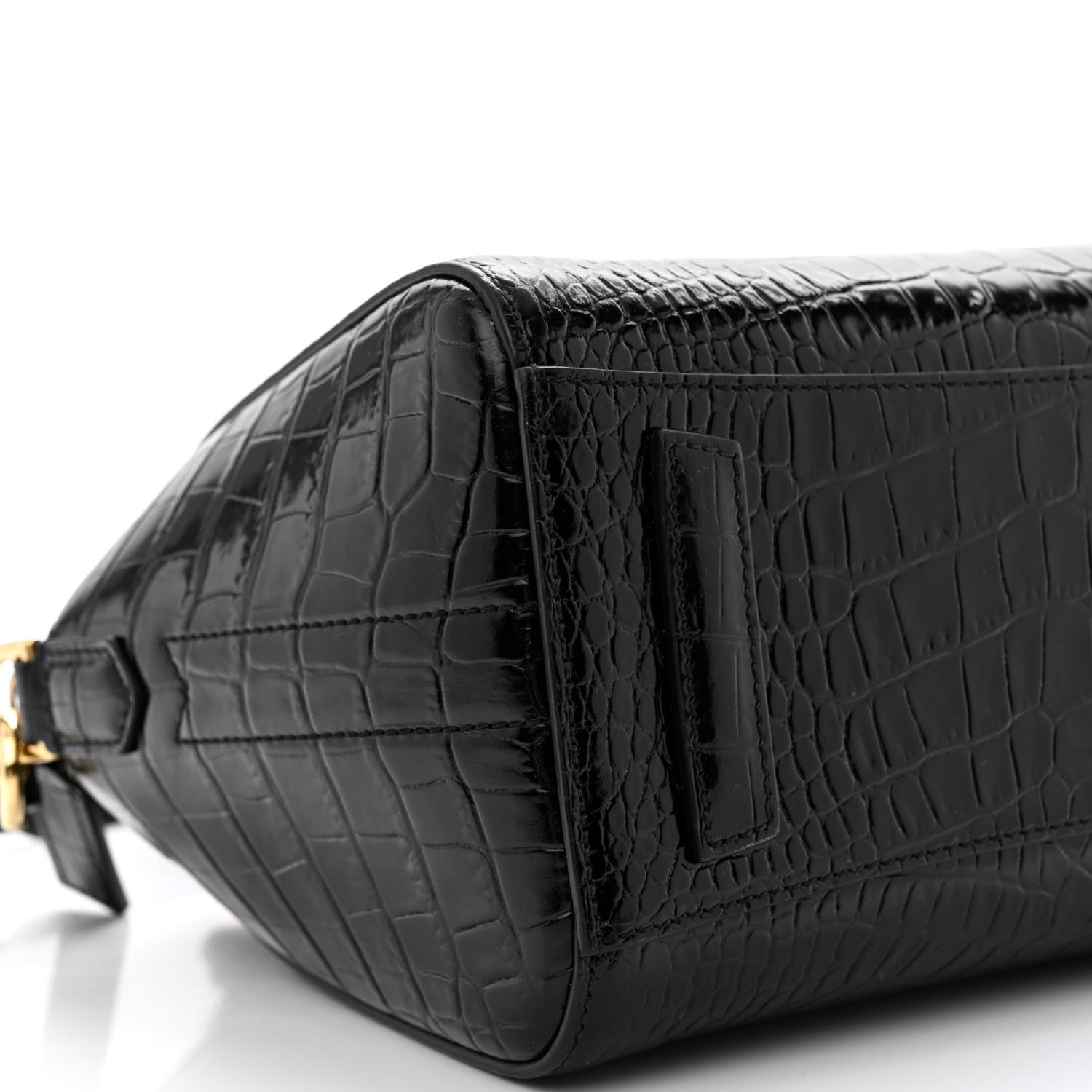 Givenchy Calfskin Crocodile Embossed Mini Antigona Black 9 of 11