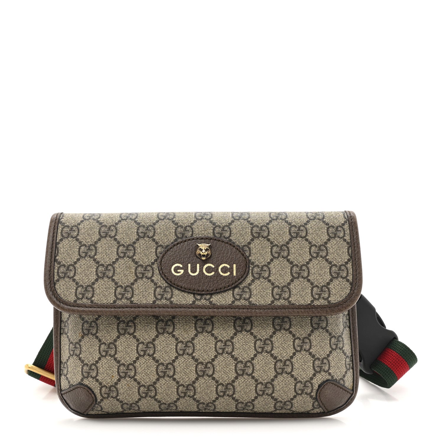 Gucci GG Supreme Monogram Neo Vintage Web Belt Bag Brown 1 of 13