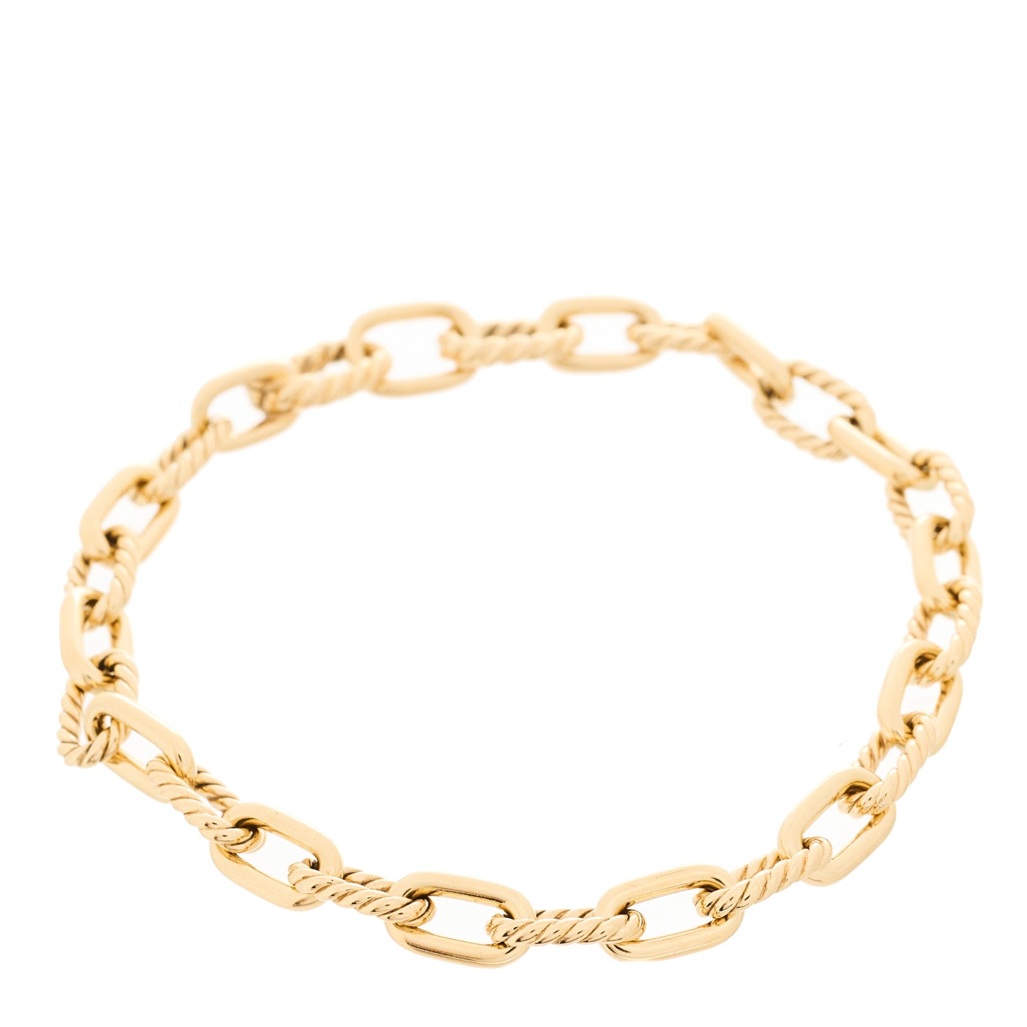 David Yurman 18K Yellow Gold 6mm Madison Classic Chain Bracelet 1 of 4