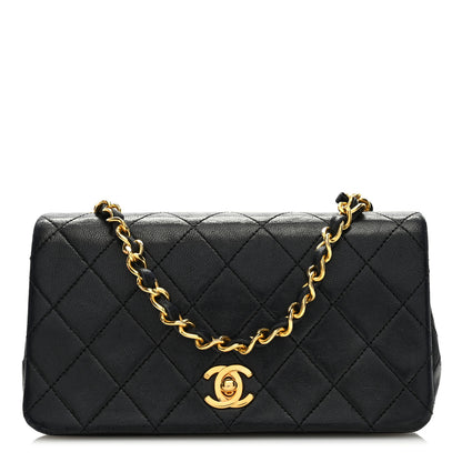 Chanel Lambskin Quilted Small Single Flap Bag Black 1 of 9