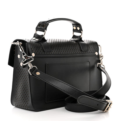 Proenza Schouler Lambskin Perforated Tiny PS1 Satchel Black 3 of 10