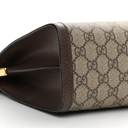 Gucci GG Supreme Monogram Web Medium Ophidia Chain Shoulder Bag Brown 9 of 11