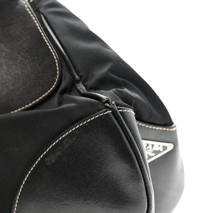 Prada Tessuto Nylon Moon Shoulder Bag Black 12 of 15