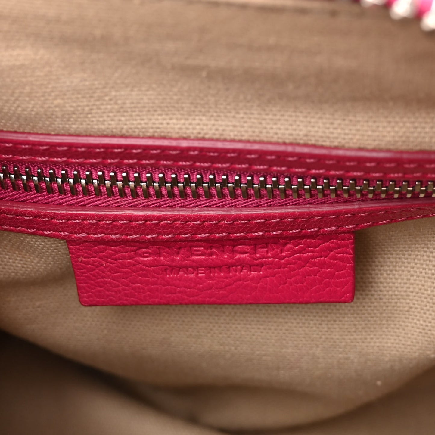 Sugar Goatskin Mini Antigona Fushia