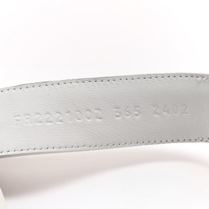 Hermes Calfskin Womens Chypre Sandals 36.5 White 8 of 9
