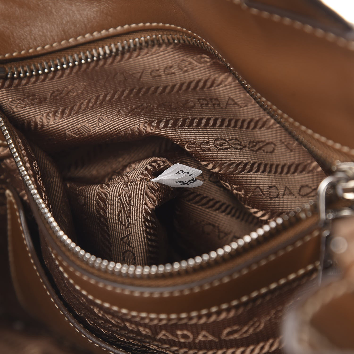 Prada Soft Calfskin Tote Cannella 8 of 15