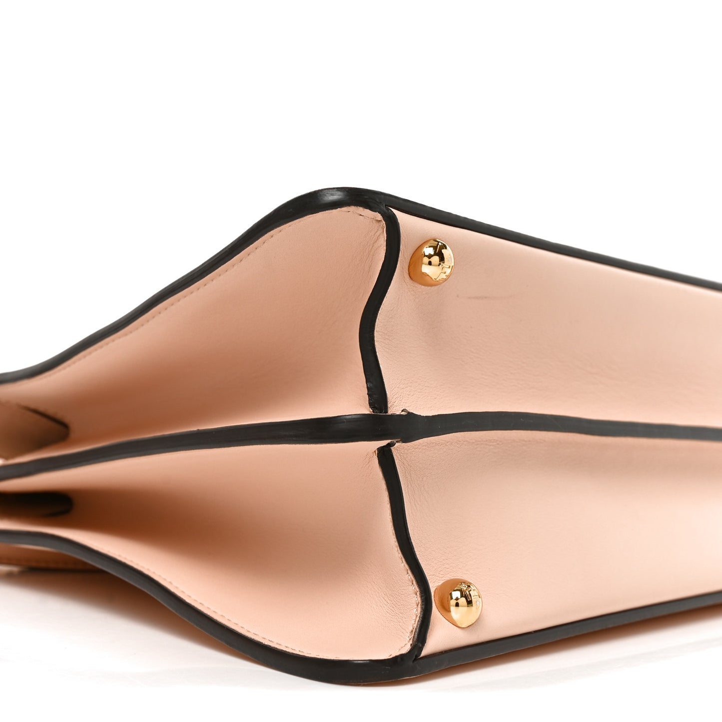 Vitello Seta Shiny Nappa Plexiglass Medium Peekaboo I SEE U Satchel Light Rose