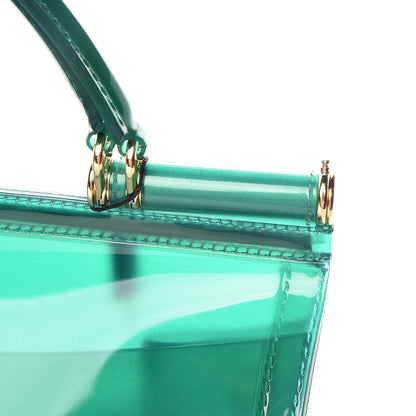 Dolce & Gabbana PVC Medium Miss Sicily Satchel Verde 7 of 7