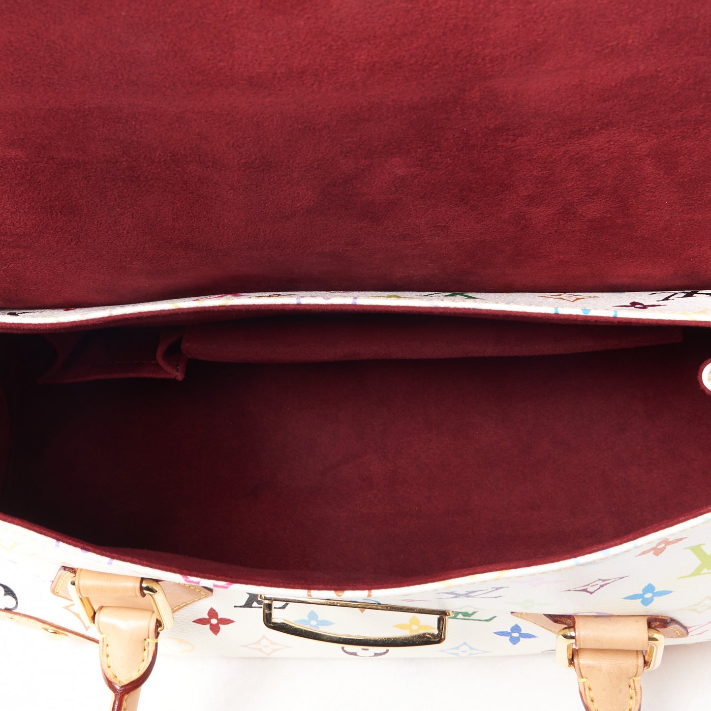 Monogram Multicolor Beverly GM White