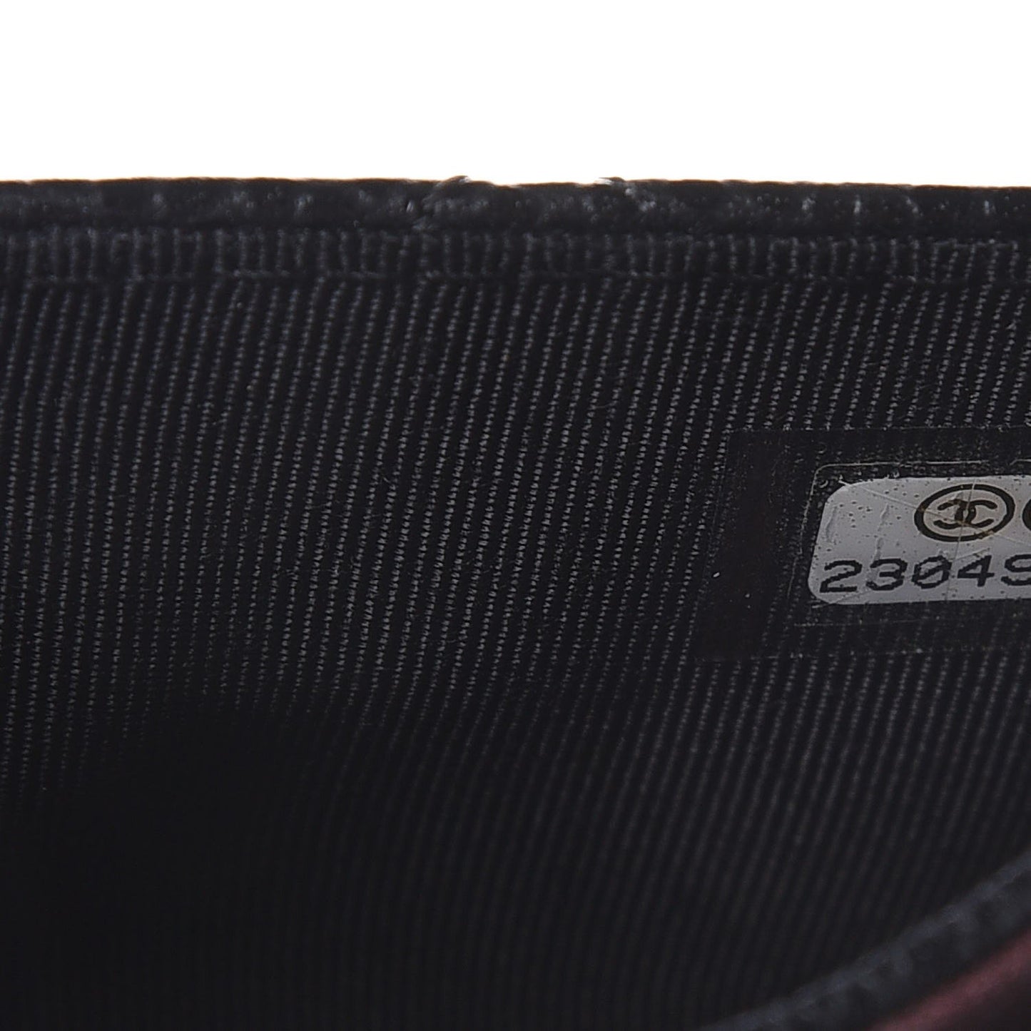 Caviar Quilted Flap Card Holder Black