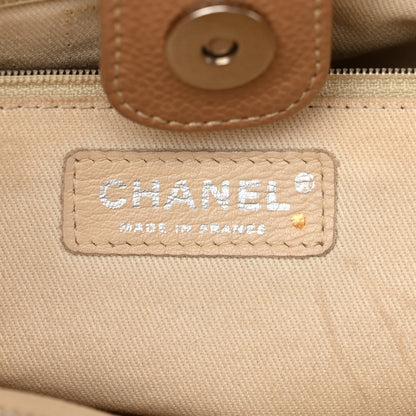 Chanel Caviar Medium Soft CC Top Handle Tote Dark Beige 6 of 18