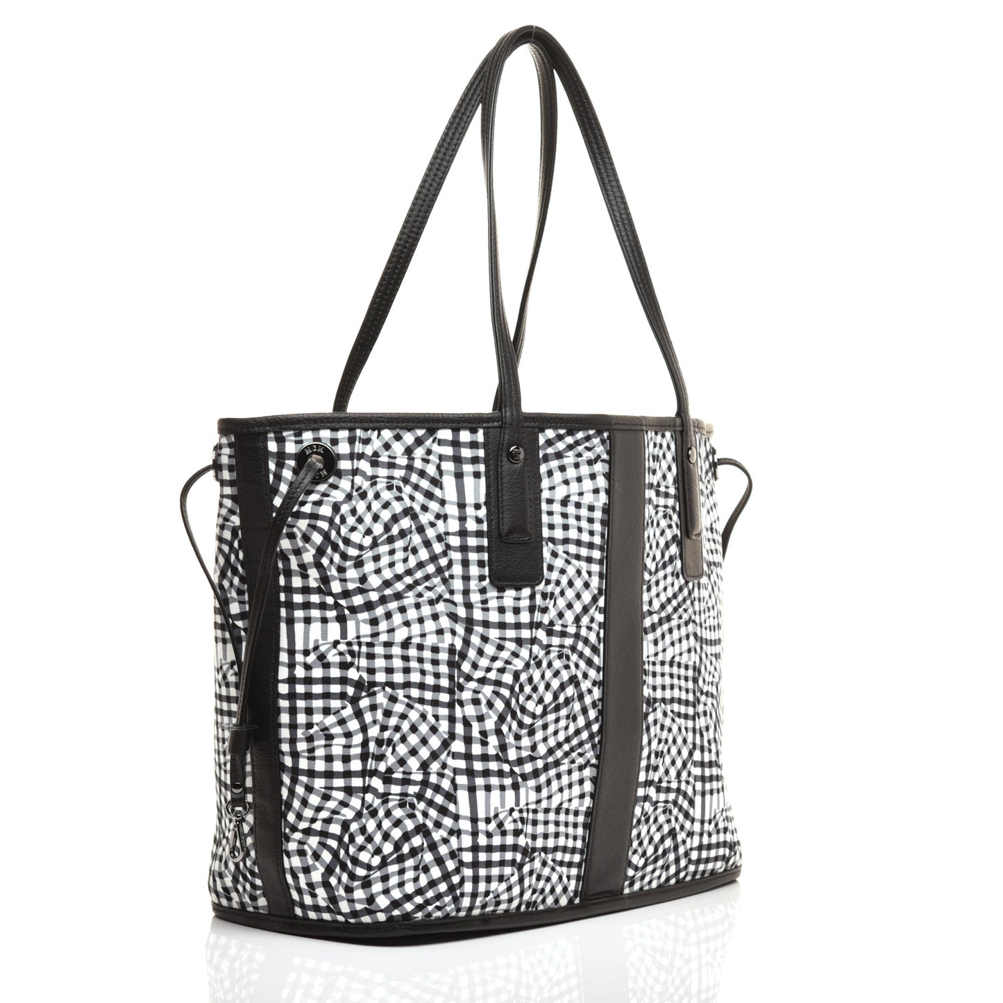 Visetos Medium Liz Reversible Shopper Tote Black