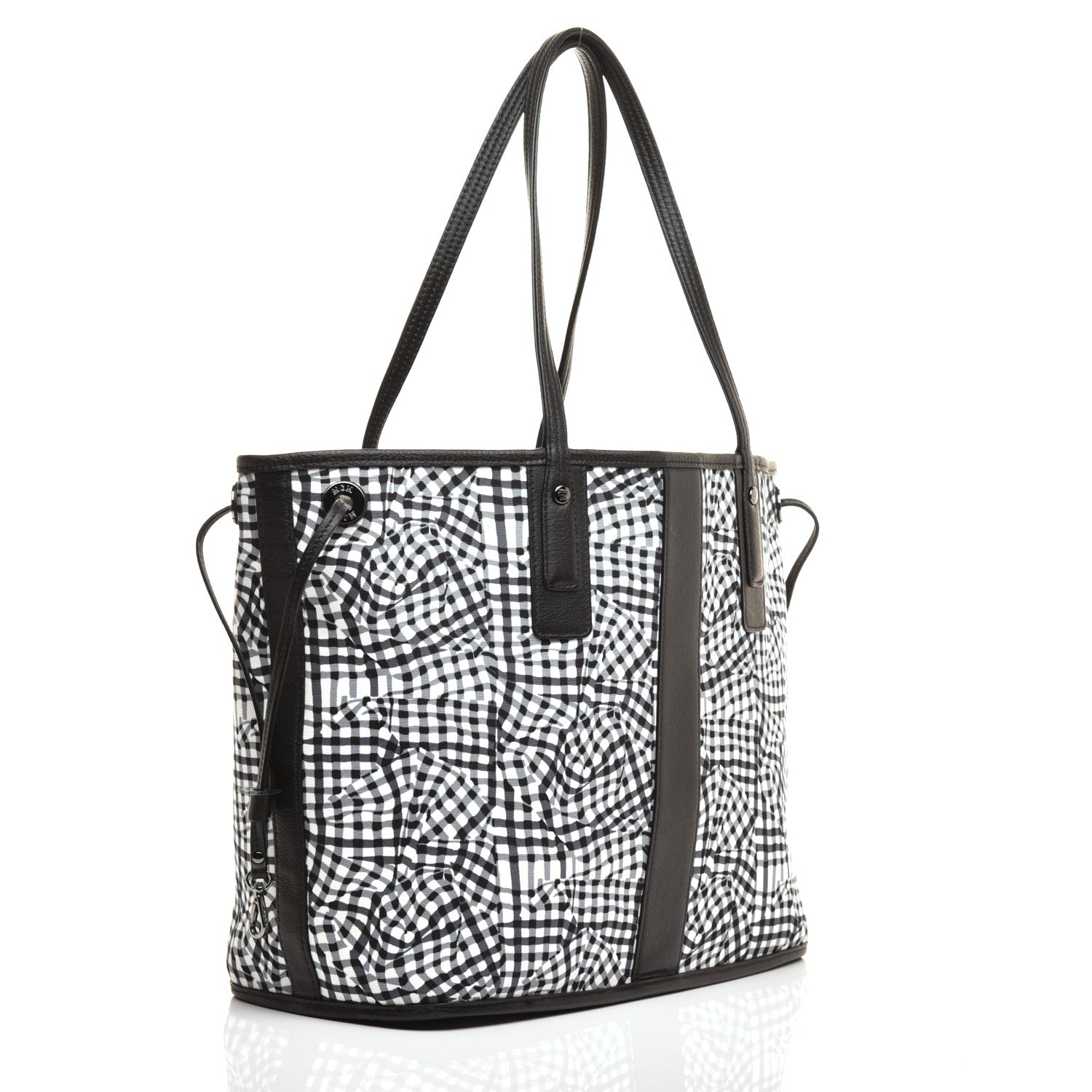 MCM Visetos Medium Liz Reversible Shopper Tote Black 6 of 15