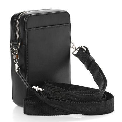 Christian Dior Calfskin Oblique Galaxy Perforated World Tour Messenger Pouch Black 3 of 8