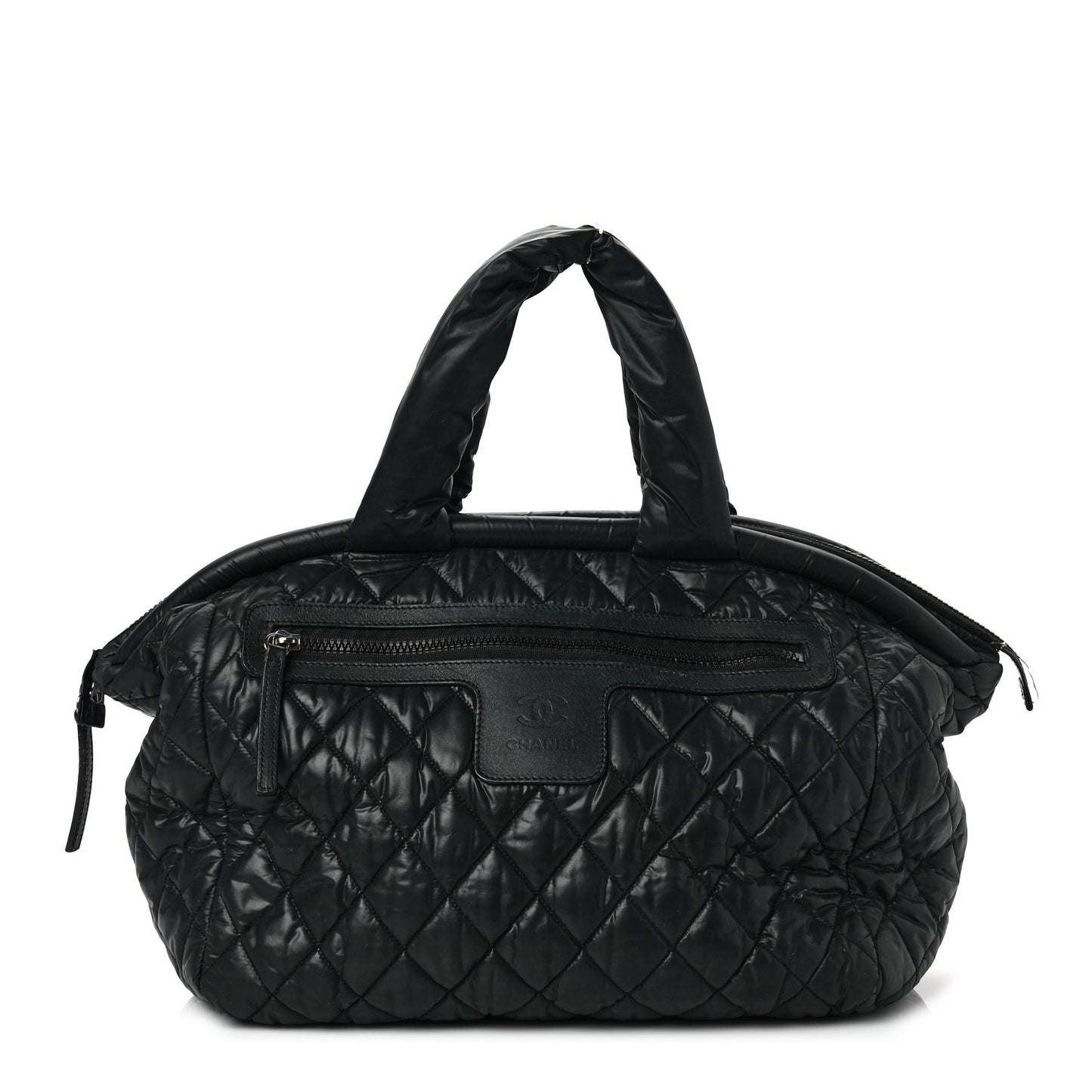Nylon Quilted Medium Coco Cocoon Tote Black