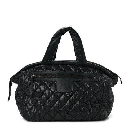 Chanel Nylon Quilted Medium Coco Cocoon Tote Black 1 of 10