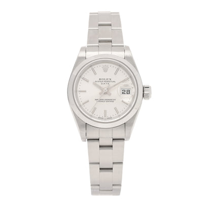 Rolex Stainless Steel 26mm Oyster Perpetual Date Watch Silver 79160 1 of 4
