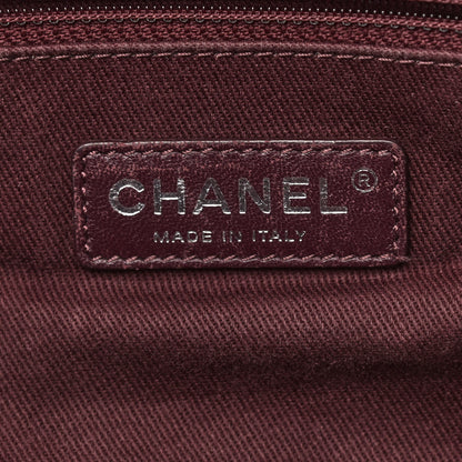 Chanel Aged Calfskin Quilted Large Secret Tag Bowling Bag Black 6 of 12