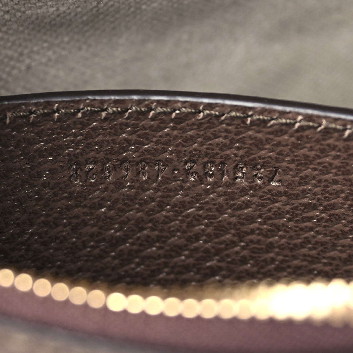 GG Supreme Monogram Textured Dollar Calfskin Web Small Ophidia GG Handbag Beige Ebony New Acero