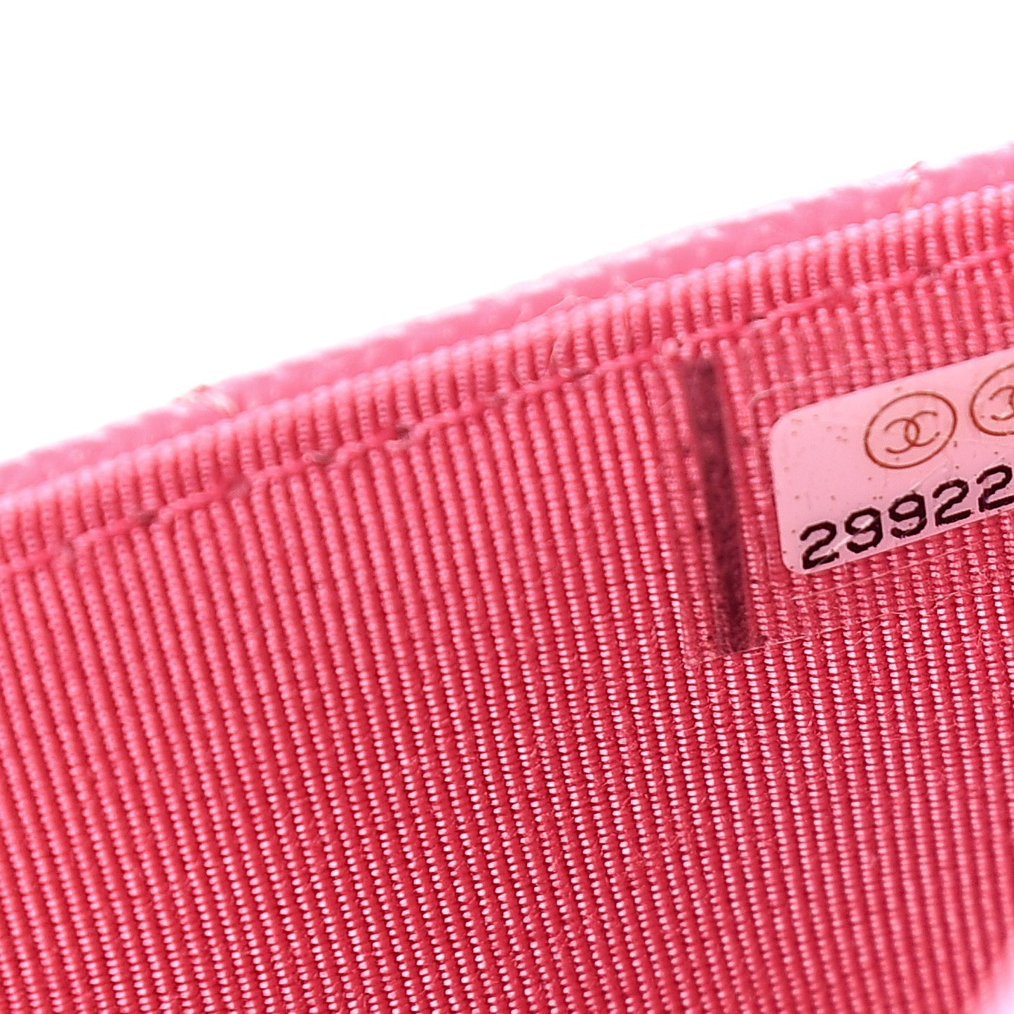 Caviar Quilted Wallet on Chain WOC Pink