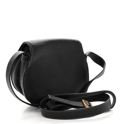 Chloe Grained Calfskin Small Marcie Saddle Bag Black 3 of 9