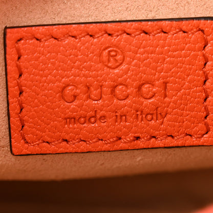 Gucci Goatskin Mini Aphrodite Shoulder Bag Orange 6 of 11
