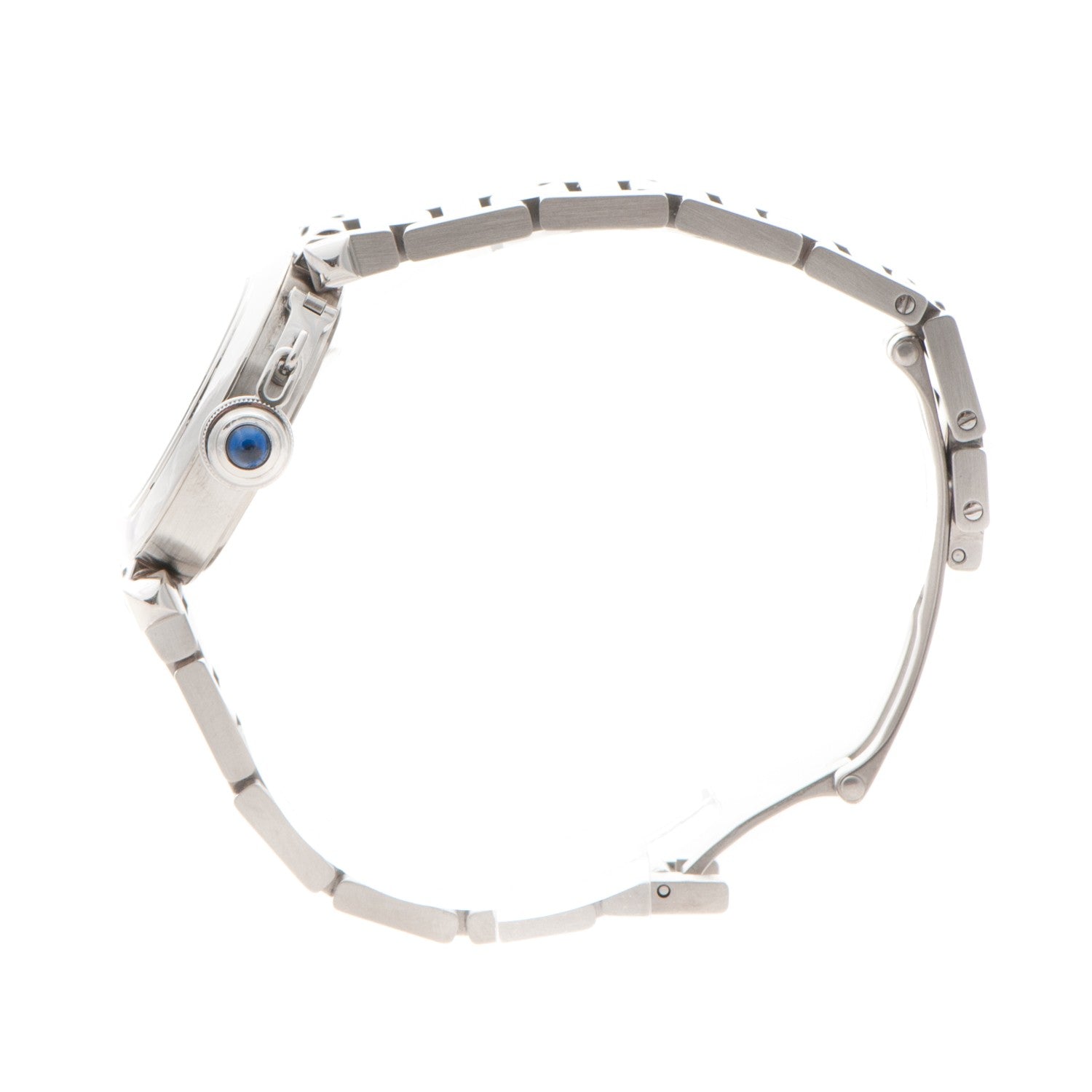 Cartier Stainless Steel 27mm Miss Pasha Quartz Watch Silver 3 of 8