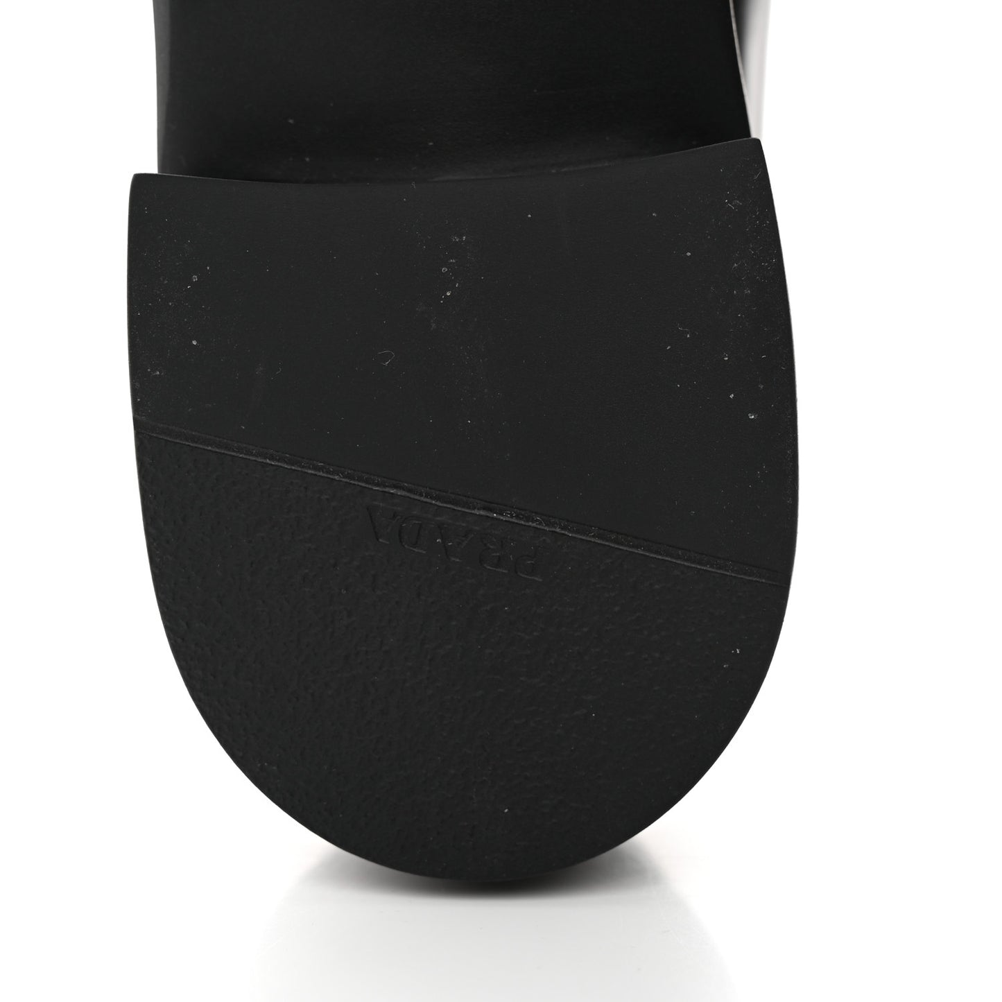 Spazzolato Metal Triangle Logo 50mm Loafers 37.5 Black