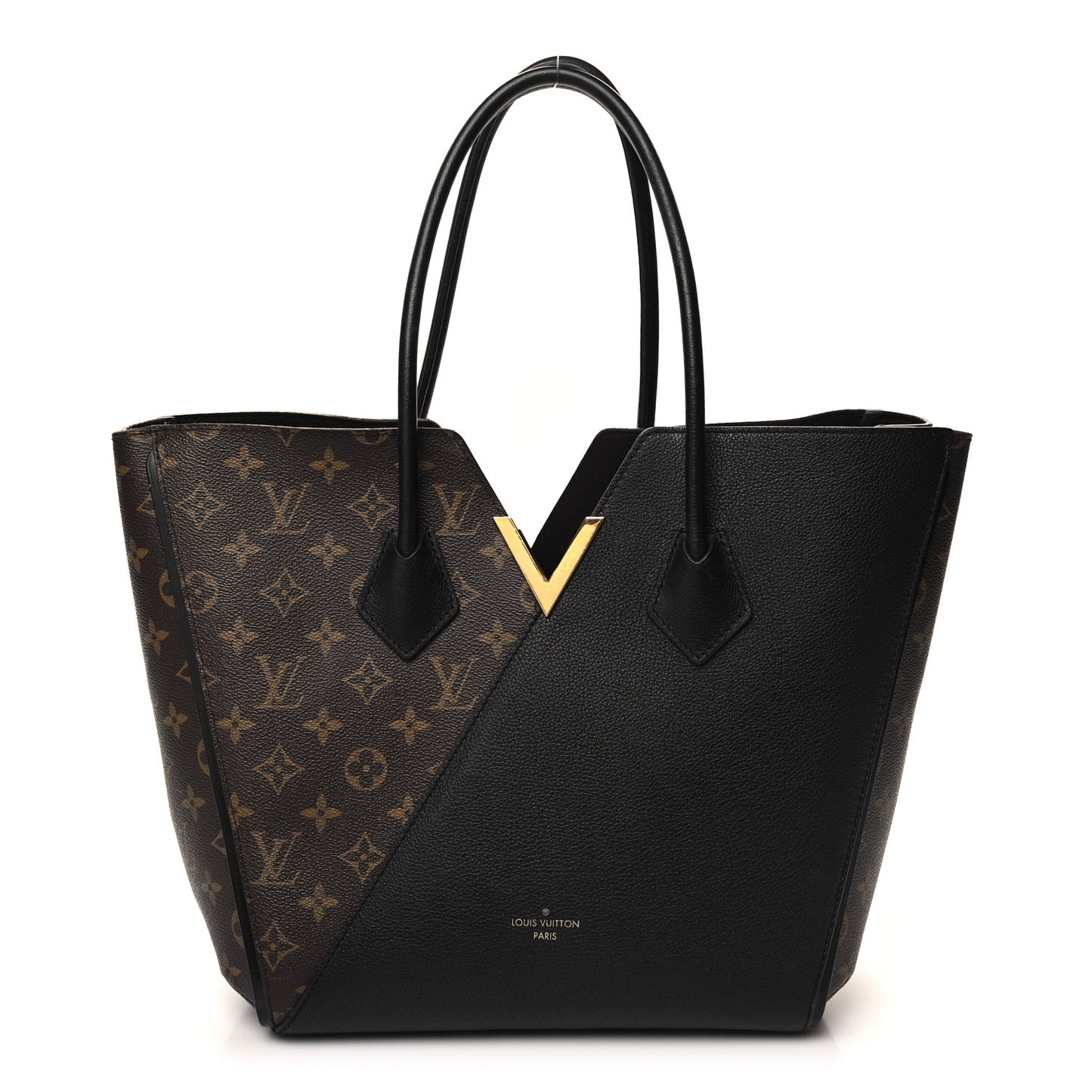 Calfskin Monogram Kimono Tote Black