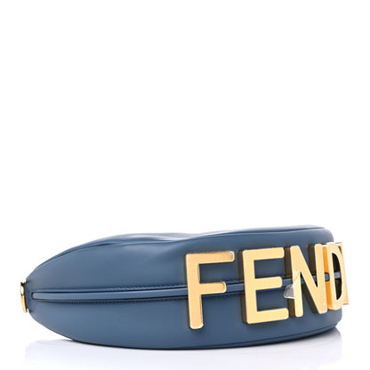Fendi Vitello Grace Matte Small Fendigraphy Hobo Bag Mirto 3 of 9