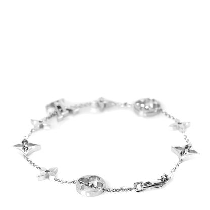 Louis Vuitton 18K White Gold Monogram Bracelet 3 of 5