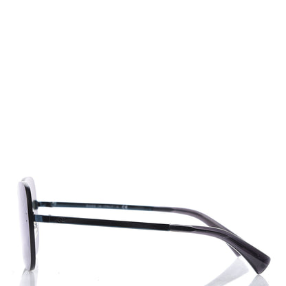 Chanel Pilot Aviator Sunglasses 4218 Blue 3 of 8