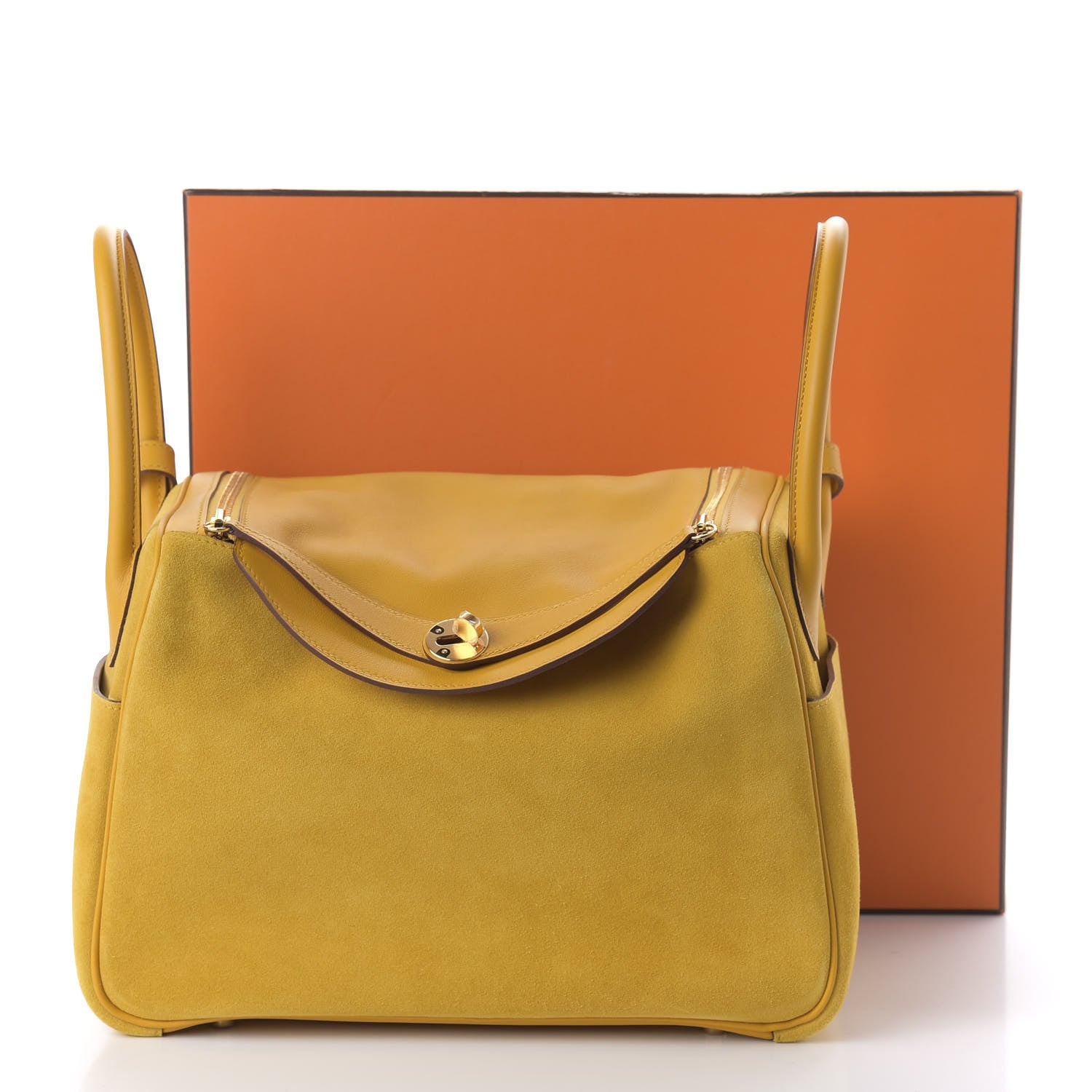 Hermes Swift Grizzly Lindy 30 Jaune Ambre 10 of 10