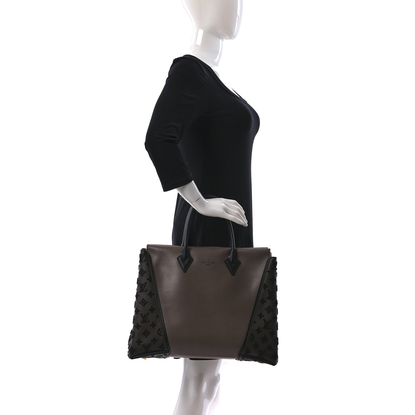 Cuir Orfevre Veau Cachemire Tote W GM Gris
