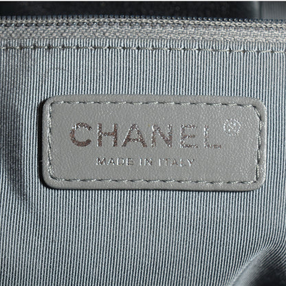 Chanel Calfskin Coco Bengal Open Accordion Tote Black 6 of 7