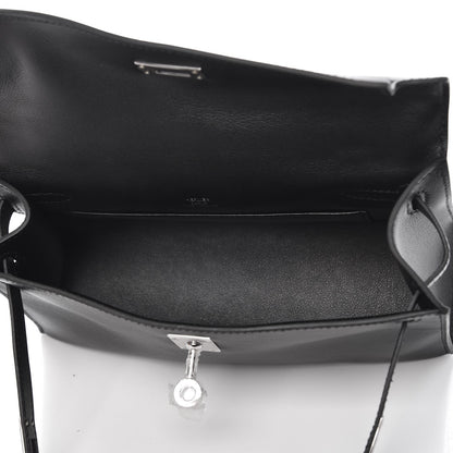 Hermes Swift Kelly Pochette Clutch Black 5 of 25