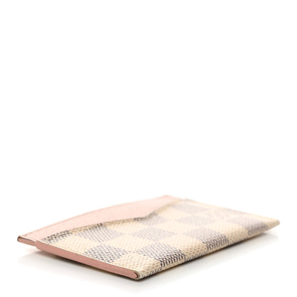 Louis Vuitton Damier Azur Daily Card Holder Rose Ballerine 4 of 8