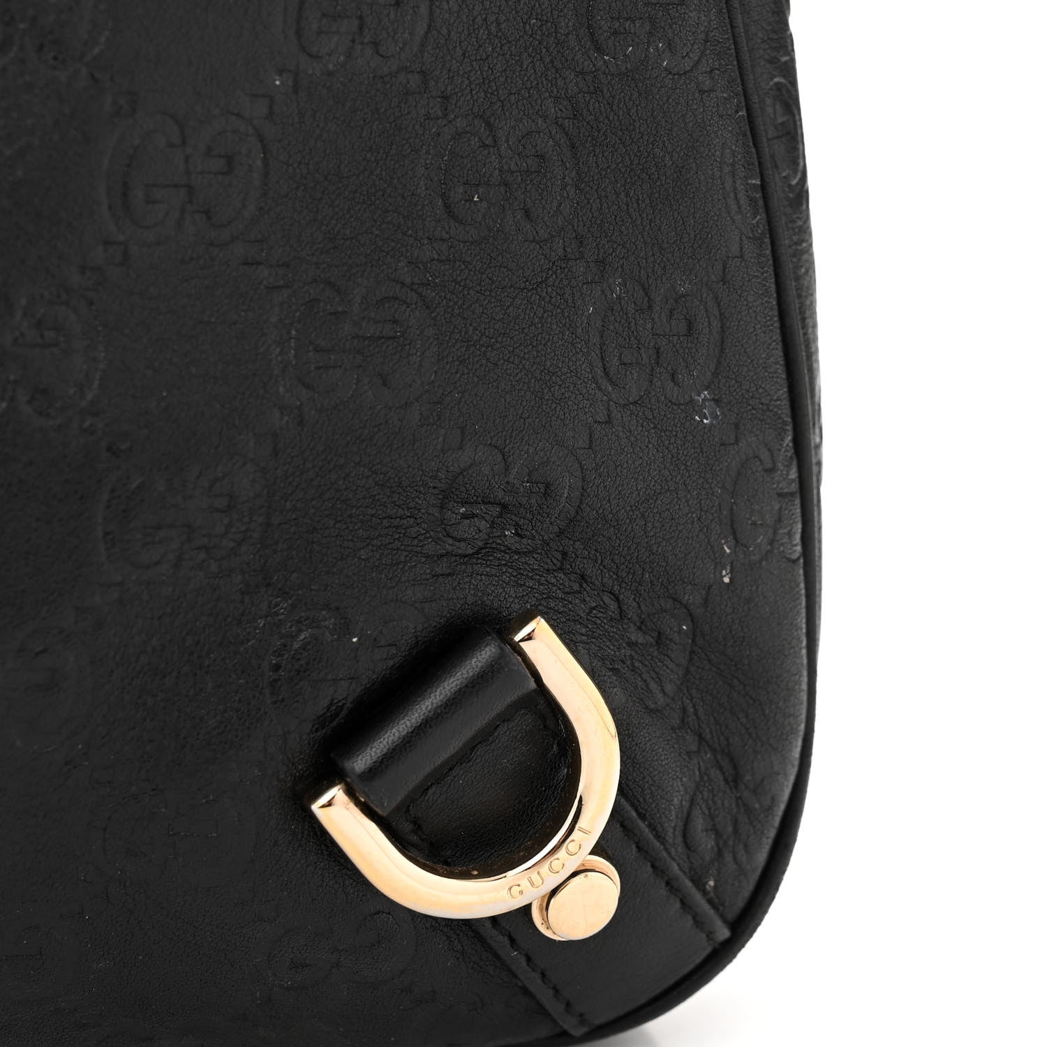 Gucci Guccissima Medium Abbey D Ring Hobo Black 11 of 11