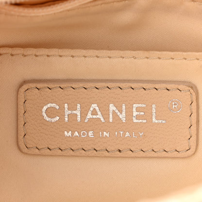 Chanel Raffia Sequin Small Single Flap Beige Gold 5 of 9