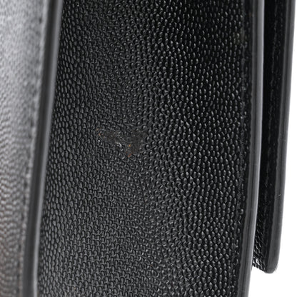 Saint Laurent Grain De Poudre Medium Classic Monogram Kate Satchel Black 11 of 12