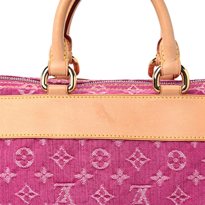 Louis Vuitton Monogram Denim Neo Speedy Fuchsia 9 of 11