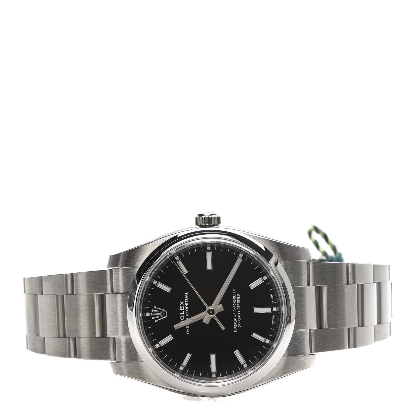 Stainless Steel 34mm Oyster Perpetual Watch Black 114200