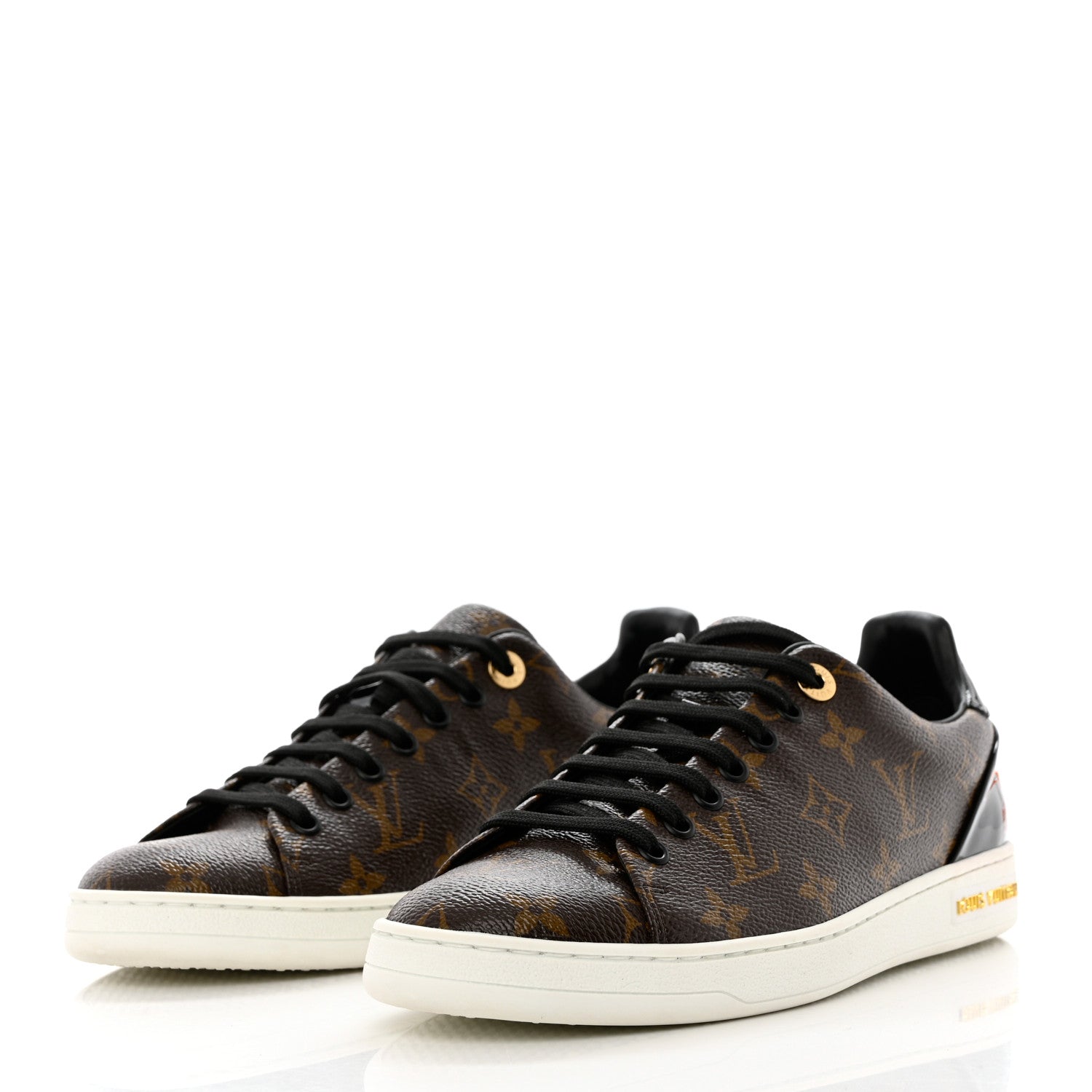 Louis Vuitton Patent Monogram Frontrow Sneakers 38.5 3 of 10