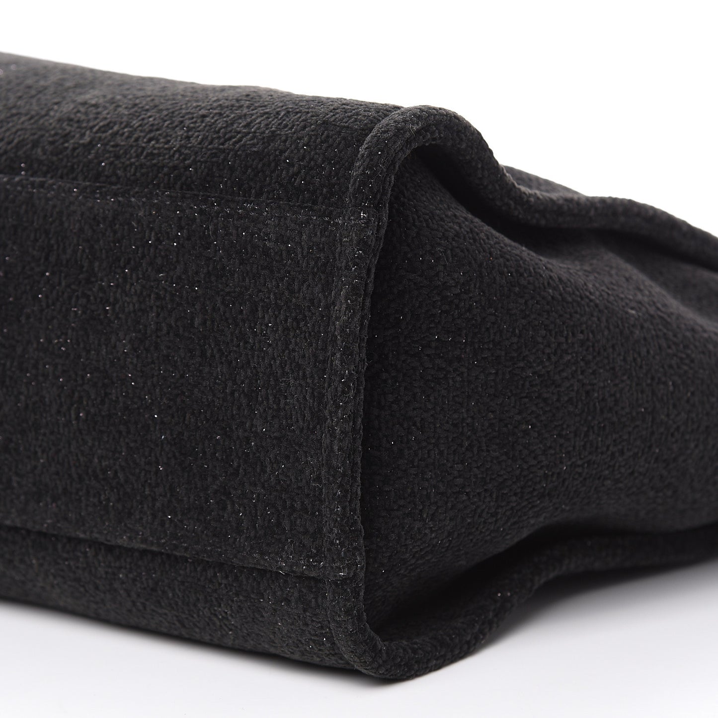 Lurex Boucle Large Deauville Tote Black