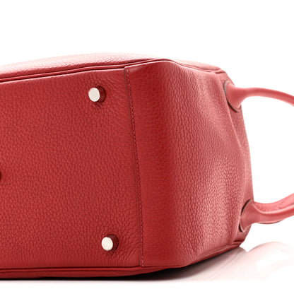 Hermes Taurillon Clemence Lindy 30 Rouge Garance 10 of 12