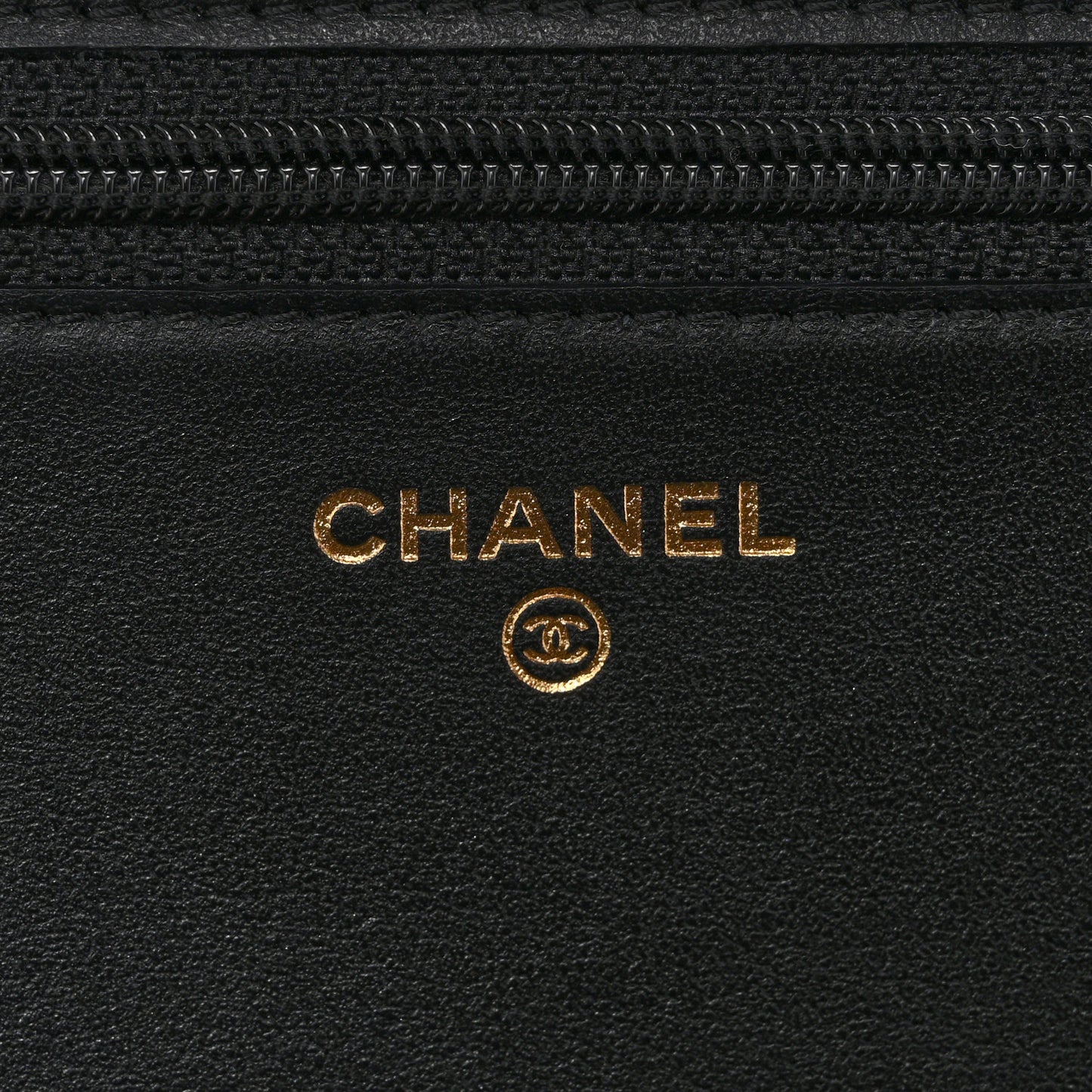 Caviar Quilted Boy Wallet On Chain WOC Black